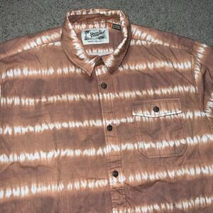 Howler Bros Shirt Mens Large Short Sleeve Tye Dye Button Up Outdoor Western